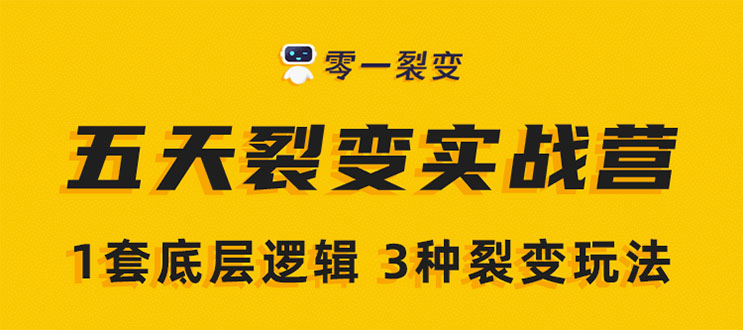 《5天裂变实战训练营》1套底层逻辑+3种裂变玩法，2020下半年微信裂变玩法-婷好网络资源库