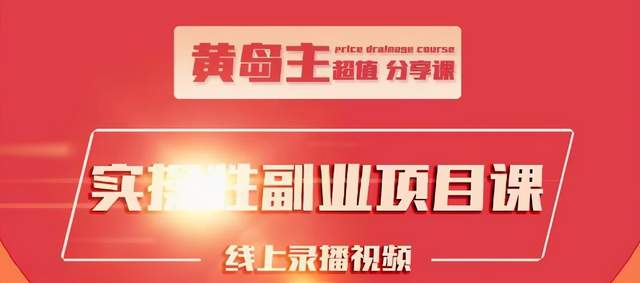 黄岛主实操性小红书副业项目，教你快速起号并出号，万粉单价1000左右-婷好网络资源库