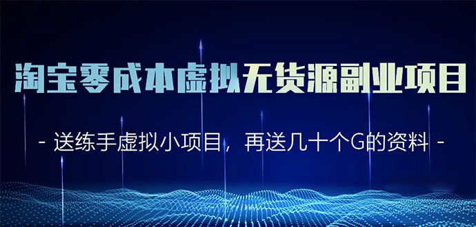 淘宝零成本虚拟无货源副业项目2.0 一个店铺可以产出5000左右的纯利润-婷好网络资源库
