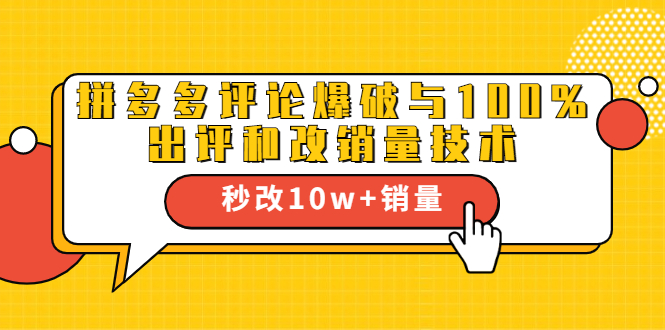 2021拼多多黑科技：拼多多评论爆破与100%出评和改销量技术-婷好网络资源库