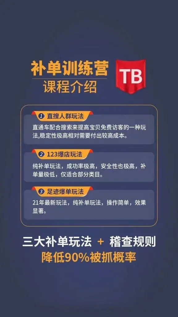 数据蛇淘宝2021最新三大补单玩法+稽查规则，降低90%被抓概率-婷好网络资源库