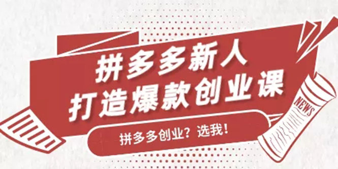 拼多多新人打造爆款创业课：快速引流持续出单，适用于所有新人-婷好网络资源库