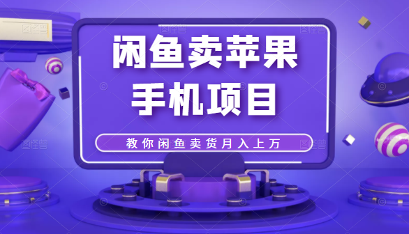 闲鱼卖苹果手机项目，教你闲鱼卖货月入上万-婷好网络资源库