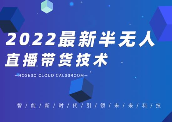 禾兴社·2022最新抖音半无人直播带货技术及卡直播广场玩法，价值699元-婷好网络资源库