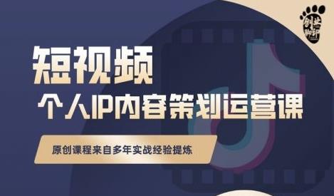 抖音短视频个人ip内容策划实操课，真正做到普通人也能实行落地-婷好网络资源库