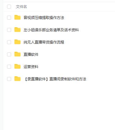 左小姐-直播带货俱乐部十三行、无人直播，全套教程附：工具、文档、话术资料-婷好网络资源库