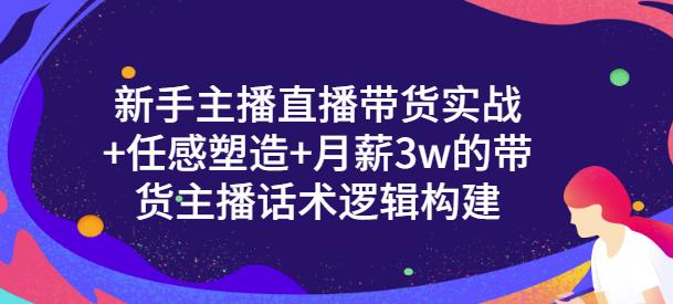 一群宝宝·新手主播直播带货实战+信任感塑造+月薪3w的带货主播话术逻辑构建-婷好网络资源库