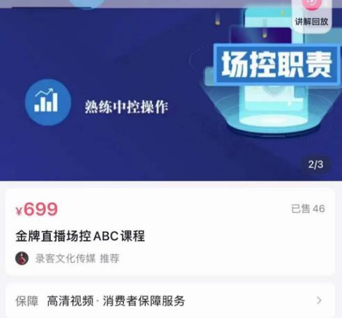 大果文化·金牌直播场控ABC课，复制直接间，场控如何带出百万级主播-婷好网络资源库