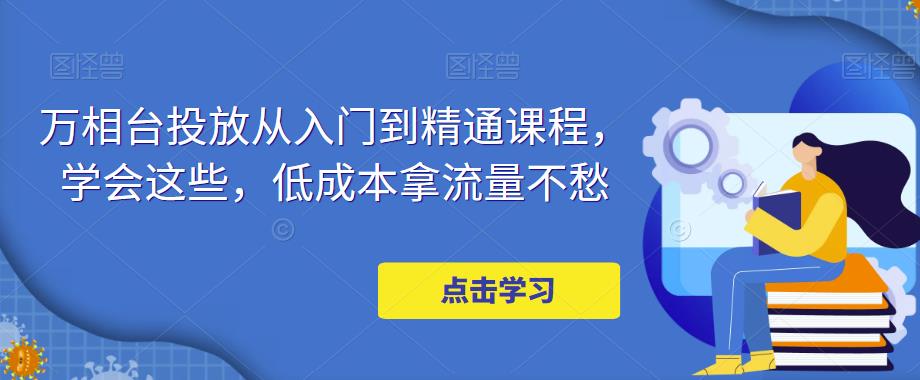 万相台投放从入门到精通课程，学会这些，低成本拿流量不愁-婷好网络资源库