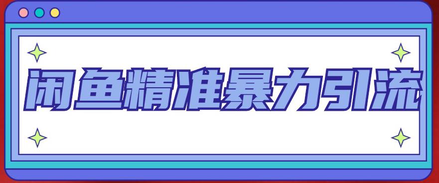 闲鱼精准暴力引流全系列课程，每天被动精准引流100+粉丝-婷好网络资源库