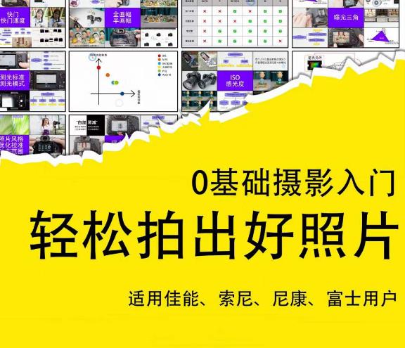 0基础摄影入门，轻松拍出好照片（适用佳能、索尼、尼康、富士用户）-婷好网络资源库