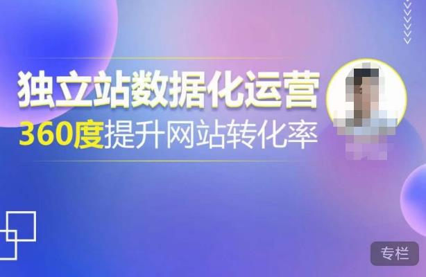 独立站数据化运营，360度提升网站转化率，亿级独立站大卖，带你用数据说话，提升转化率超过4%-婷好网络资源库