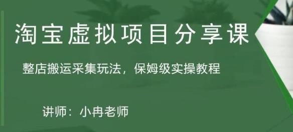 淘宝虚拟整店搬运采集玩法分享课：整店搬运采集玩法，保姆级实操教程-婷好网络资源库