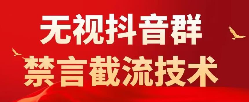 外面卖1500抖音粉丝群无视禁言截流技术，抖音黑科技，直接引流，0封号-婷好网络资源库