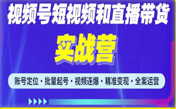 2023最新微信视频号引流和变现全套运营实战课程，小白也能玩转视频号短视频和直播运营-婷好网络资源库