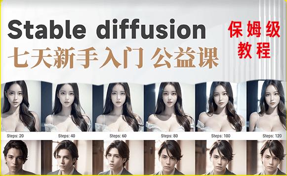 【AI训练营】全网第一个系统的stable diffusion基础课，新手入门必看-婷好网络资源库