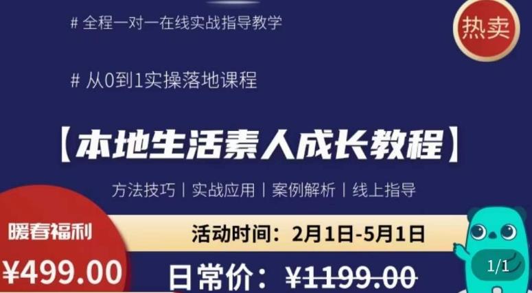 本地生活素人成长教程，​从0-1落地实操课程，方法技术，实战应用，案例解析-婷好网络资源库