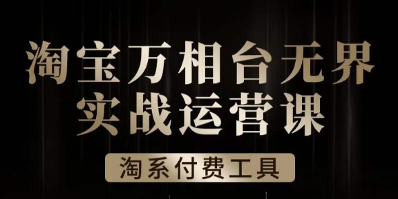 沧海·淘系万相台无界实战运营课，万相台无界实操全案例解析-婷好网络资源库