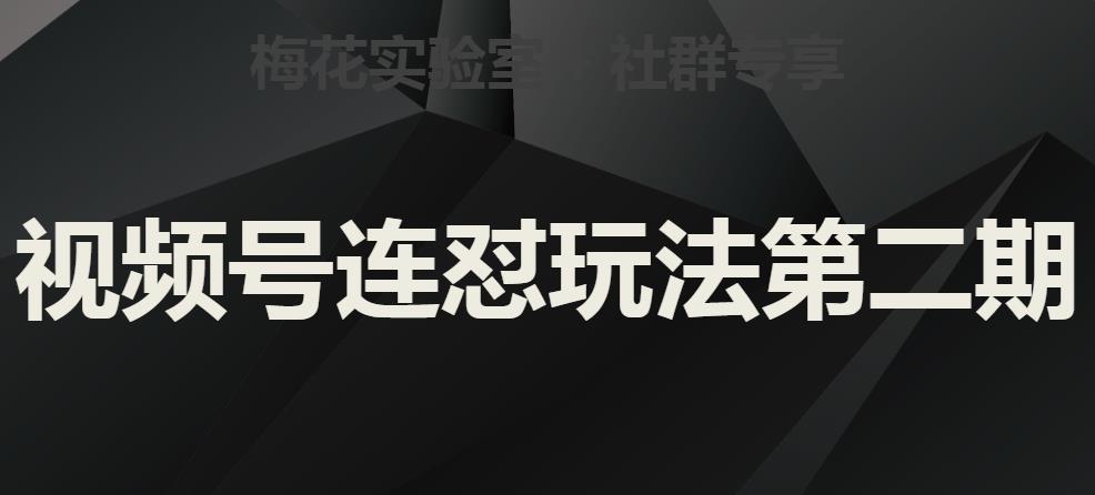 梅花实验室社群视频号连怼玩法第二期，实操讲解全部过程-婷好网络资源库