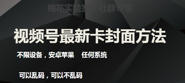 梅花实验室社群最新卡封面玩法3.0，不限设备，安卓苹果任何系统-婷好网络资源库