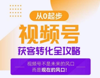 视频号获客转化全攻略，手把手教你打造爆款视频号！-婷好网络资源库