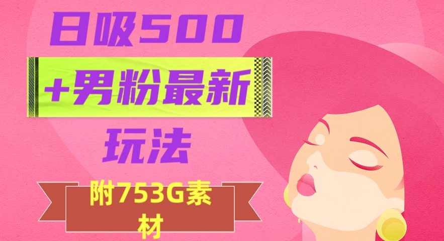 日吸500+男粉最新玩法，从作品制作到如何引流及后端变现，保姆级教程【揭秘】-婷好网络资源库