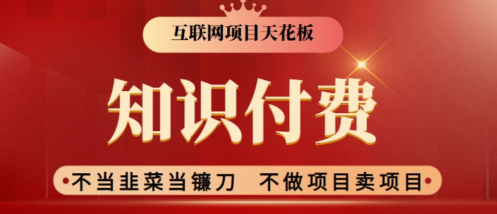 2024互联网项目天花板，新手小白也可以通过知识付费月入10W，实现财富自由【揭秘】-婷好网络资源库