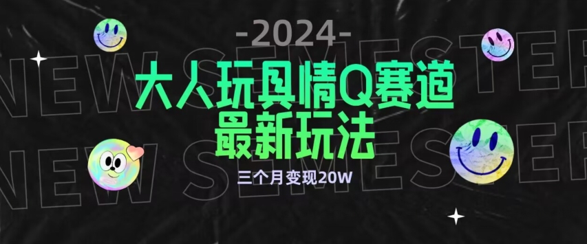 全新大人玩具情Q赛道合规新玩法，公转私域不封号流量多渠道变现，三个月变现20W【揭秘】-婷好网络资源库