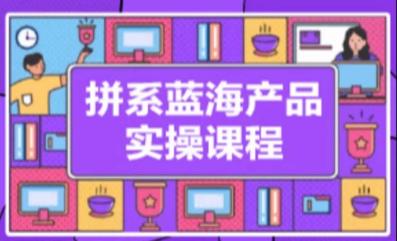 拼系冷门蓝海产品实操课程，从注册店铺到选品上架到流量维护环环相扣-婷好网络资源库