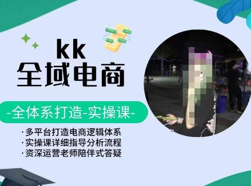 KK全域电商，全体系打造实操课，多平台打造电商逻辑体系-婷好网络资源库