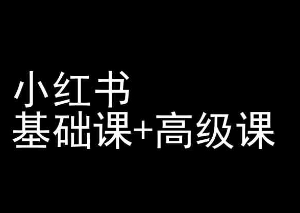 小红书基础课+高级课-小红书运营教程-婷好网络资源库