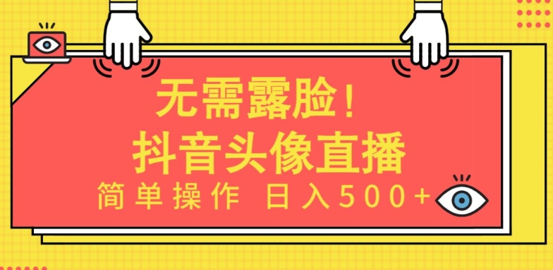 无需露脸，Ai头像直播项目，简单操作日入500+【揭秘】-婷好网络资源库