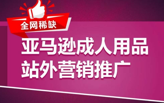 亚马逊成人用品站外营销推广，​成人用品新品推广方案，助力打造类目爆款-婷好网络资源库