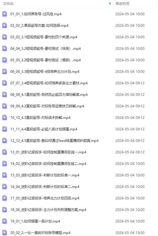 图片[2]-（10297期）2024单品正价起号，直播素材投流选品：选品课+投流课+素材课+卡首屏/100节