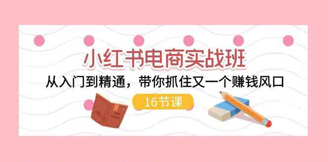 （11533期）小红书电商实战班，从入门到精通，带你抓住又一个赚钱风口（16节）