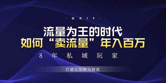 （13433期）未来如何通过“卖流量”年入百万，跨越一切周期绝对蓝海项目