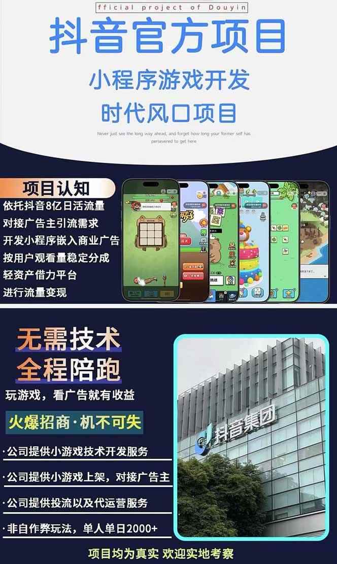 图片[2]-（14512期）2025最热抖音官方项目 Ai时代风口项目小程序游戏开发 实测单个游戏日收…