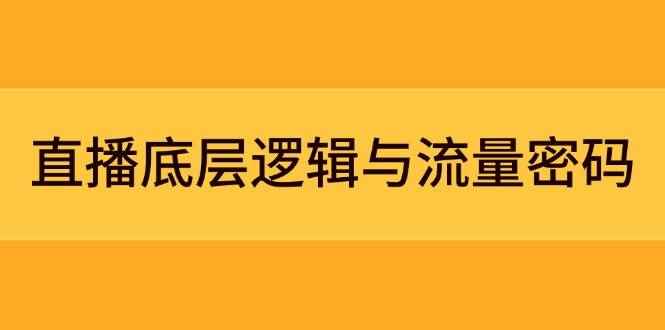 （14695期）直播底层逻辑与流量密码：定位模型+案例拆解，急速流承接与数据优化全攻略